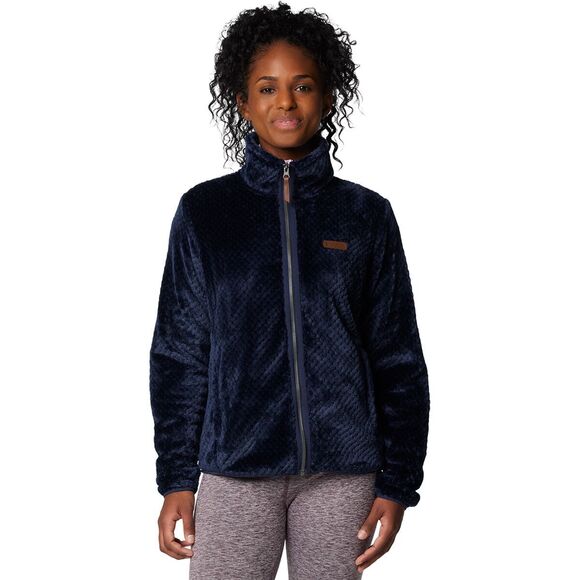 Columbia Women’s L Blue Fire Side II Sherpa Jacket Full-Zip Fleece Soft Cozy - Picture 1 of 8